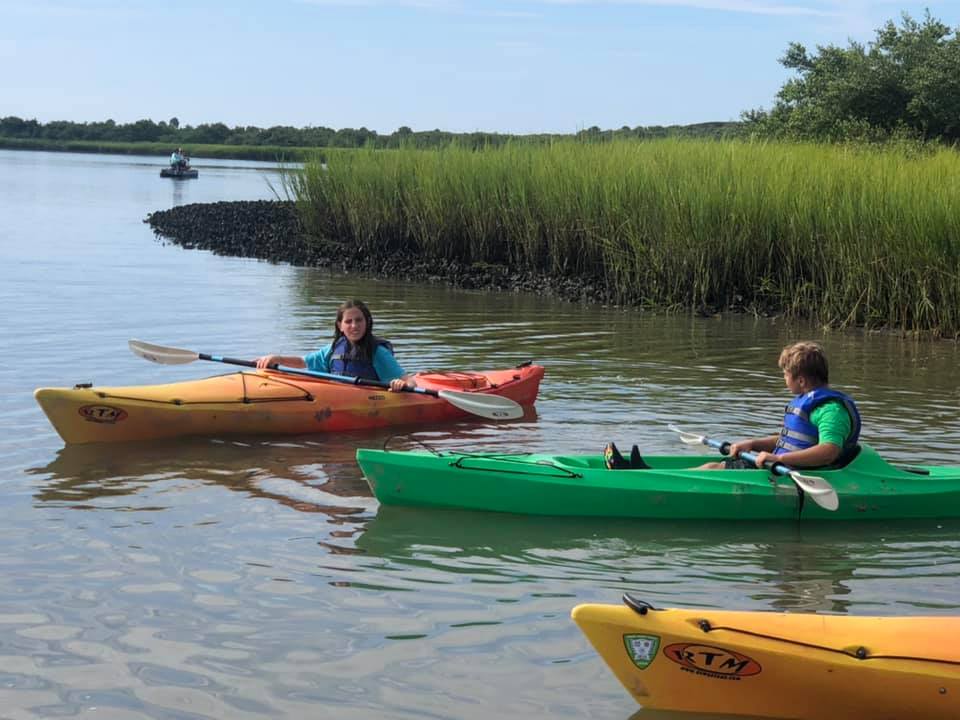 Anastasia State Park Camp Kids Kayacking